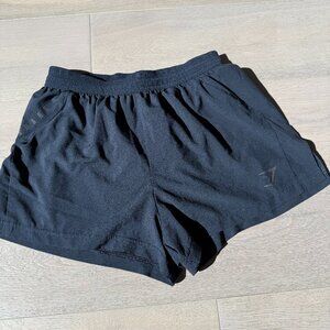 Gymshark Men's Breathable Regular Fit Sport Run 3" Short Black Medium